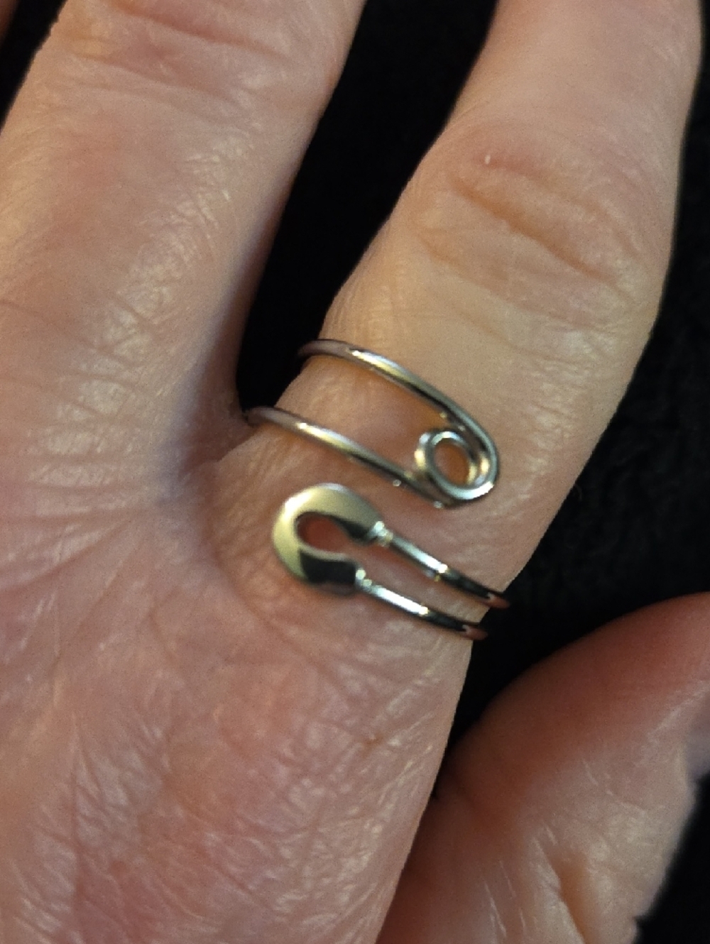 NEW - RING...adjustable ring, Safety Pin - Picture 5 of 8